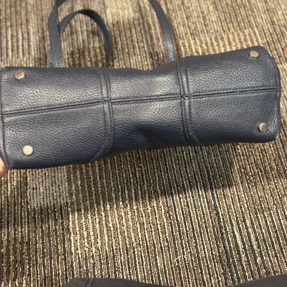 Kate Spade Carolyn Navy Blue Pebbled Leather Shoulder Bag Purse - Picture 5 of 15